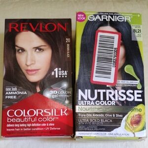 Revlon Colorsilk Garnier Nutrisse Hair Dye - Brown Black New Sealed